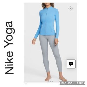 NEW NIKE YOGA LUXE DRI-FIT FULL ZIP JACKET IN COAST